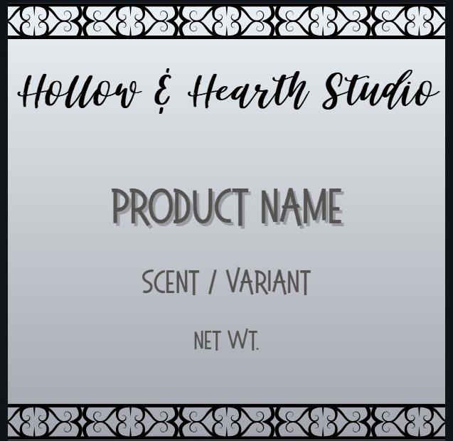 Simple Product Label Template – Editable Canva File – Hollow & Hearth ...